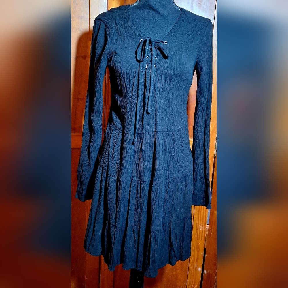 NO BOUNDARIES Bishop Sleeve Dress